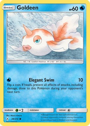 Goldeen 48/214 - SM  Unbroken Bonds Reverse Holofoil - Poke-Collect