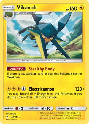 Vikavolt 59/214 - Unbroken Bonds Reverse Holofoil - Poke-Collect