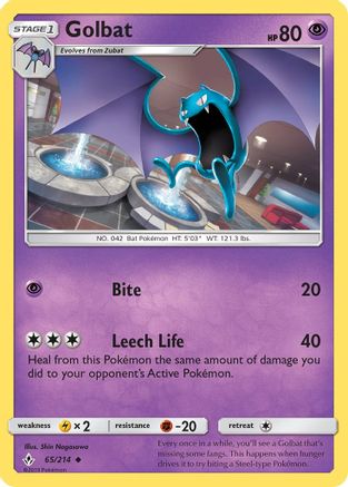 Golbat 65/214 - SM  Unbroken Bonds - Poke-Collect