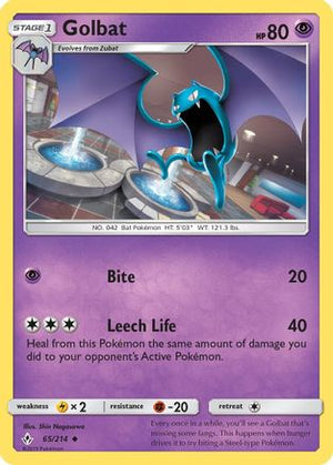 Golbat 65/214 - SM  Unbroken Bonds - Poke-Collect