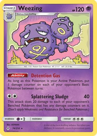 Weezing 74/214 - Unbroken Bonds - Poke-Collect