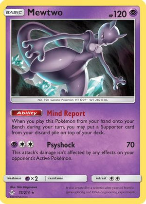 Mewtwo 75/214 - SM  Unbroken Bonds - Poke-Collect