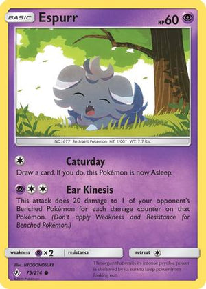 Espurr 79/214 - SM  Unbroken Bonds - Poke-Collect