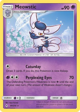 Meowstic 80/214 - SM  Unbroken Bonds - Poke-Collect