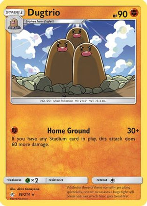 Dugtrio 86/214 - SM  Unbroken Bonds - Poke-Collect