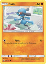 Riolu 102/214 - SM  Unbroken Bonds Reverse Holofoil - Poke-Collect
