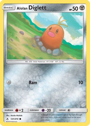 Alolan Diglett 121/214 - Unbroken Bonds - Poke-Collect
