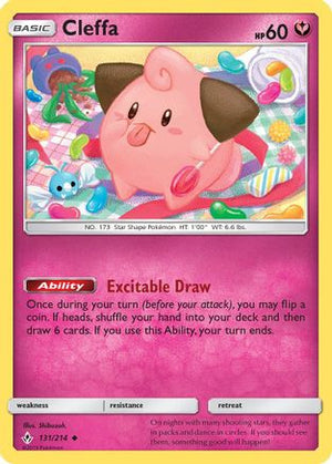 Cleffa 131/214 - SM  Unbroken Bonds Reverse Holofoil - Poke-Collect