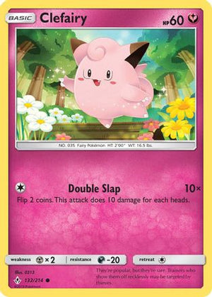 Clefairy 132/214 - Unbroken Bonds Reverse Holofoil