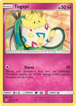Togepi 136/214 - Unbroken Bonds - Poke-Collect