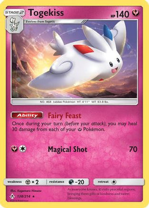 Togekiss 138/214 - Unbroken Bonds Reverse Holofoil - Poke-Collect