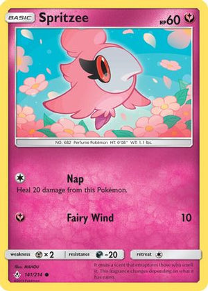 Spritzee 141/214 - Unbroken Bonds Reverse Holofoil - Poke-Collect