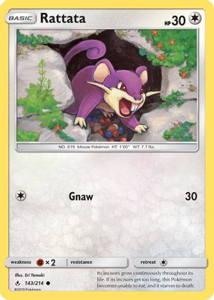 Rattata 143/214 - SM  Unbroken Bonds - Poke-Collect