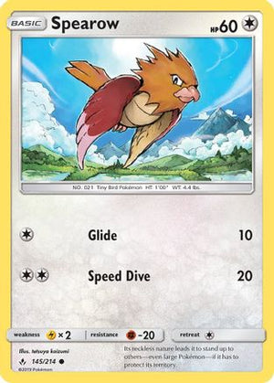Spearow 145/214 - Unbroken Bonds - Poke-Collect