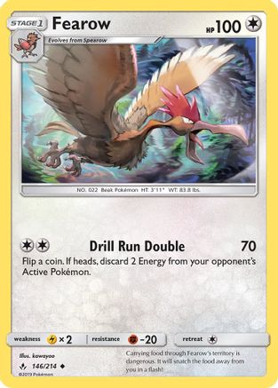Fearow 146/214 - SM  Unbroken Bonds - Poke-Collect