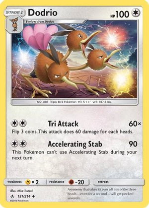 Dodrio 151/214 - SM  Unbroken Bonds - Poke-Collect