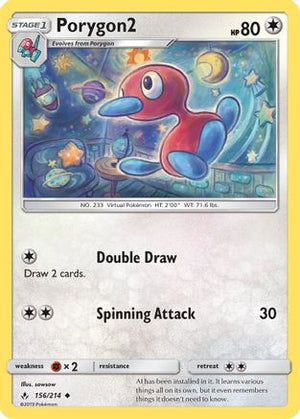 Porygon2 156/214 - Unbroken Bonds - Poke-Collect