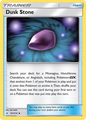 Dusk Stone 167/214 - SM  Unbroken Bonds - Poke-Collect