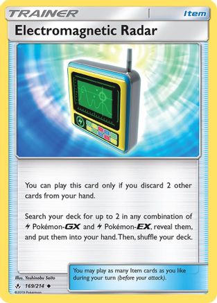 Electromagnetic Radar 169/214 - SM  Unbroken Bonds Reverse Holofoil - Poke-Collect