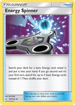Energy Spinner 170/214 - SM  Unbroken Bonds Reverse Holofoil - Poke-Collect
