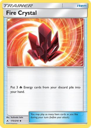 Fire Crystal 173/214 - SM  Unbroken Bonds - Poke-Collect