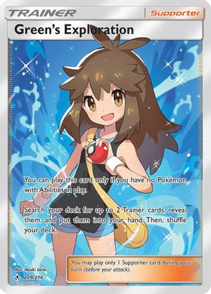 Green's Exploration 209/214 - Unbroken Bonds Holofoil - Poke-Collect