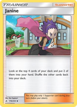 Janine 176/214 - SM  Unbroken Bonds Reverse Holofoil - Poke-Collect
