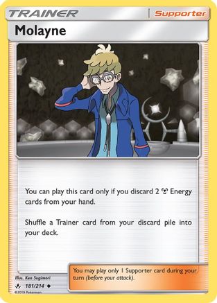 Molayne 181/214 - SM  Unbroken Bonds Reverse Holofoil - Poke-Collect