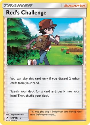 Red's Challenge 184/214 - SM  Unbroken Bonds Holofoil - Poke-Collect