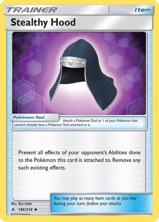 Stealthy Hood 186/214 - Unbroken Bonds Reverse Holofoil - Poke-Collect