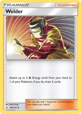 Welder 189/214 - Unbroken Bonds Reverse Holofoil - Poke-Collect
