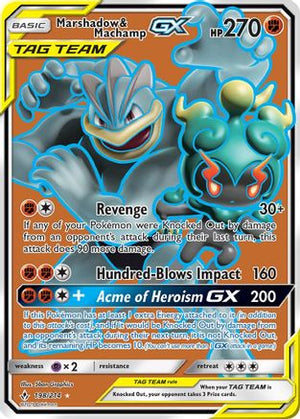 Marshadow & Machamp-GX 198/214 - Unbroken Bonds Holofoil - Poke-Collect