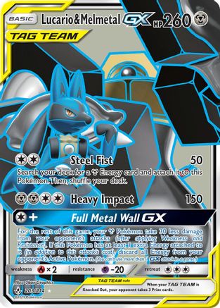 Lucario & Melmetal-GX 203/214 - Unbroken Bonds Holofoil - Poke-Collect