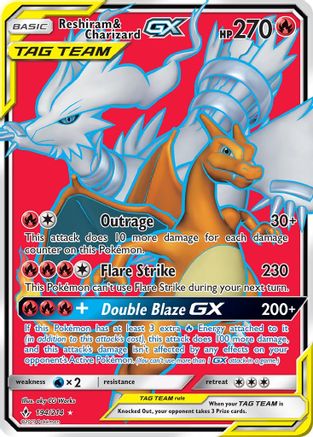 Reshiram & Charizard-GX 194/214 - Unbroken Bonds Holofoil - Poke-Collect