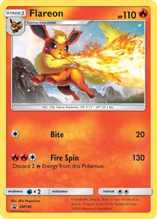 Flareon - SM186 (Let's Play, Eevee!) SM186/248 - SM Promos - Poke-Collect