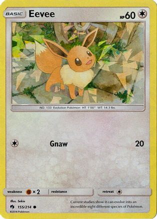 Eevee - 155/214 (Let's Play, Eevee!) (Cracked Ice Holo) 155 - Deck Exclusives Holofoil - Poke-Collect
