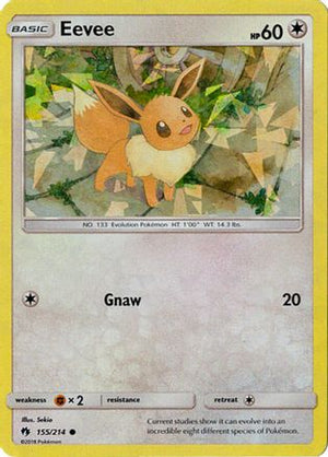 Eevee - 155/214 (Let's Play, Eevee!) (Cracked Ice Holo) 155 - Deck Exclusives Holofoil - Poke-Collect