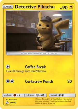 Detective Pikachu SM190/248 - SM Black Star Promos Holofoil