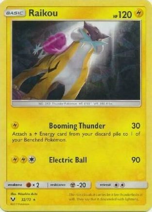 Raikou - 32/73 (Let's Play, Pikachu!) (Cracked Ice Holo) 32 - Deck Exclusives Holofoil - Poke-Collect