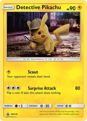 Detective Pikachu SM170/248 - SM Black Star Promos Holofoil