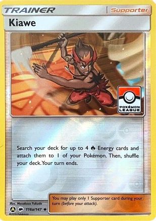Kiawe - 116a/147 (Pokemon League) 116a/147 - League & Championship Cards Reverse Holofoil - Poke-Collect