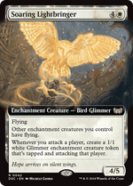 Soaring Lightbringer (DSC-042) - Duskmourn: House of Horror Commander: (Extended Art, nyxtouched) - Poke-Collect