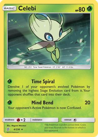 Celebi 4/236 - SM  Unified Minds Holofoil - Poke-Collect