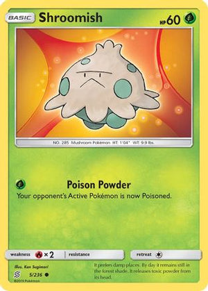 Shroomish 5/236 - Unified Minds Reverse Holofoil - Poke-Collect