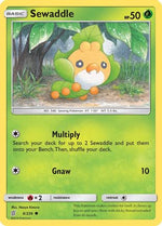 Sewaddle (6) 6/236 - SM  Unified Minds Reverse Holofoil - Poke-Collect