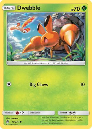 Dwebble 10/236 - SM  Unified Minds - Poke-Collect