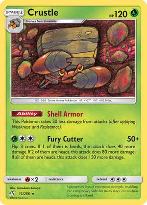 Crustle 11/236 - SM  Unified Minds - Poke-Collect