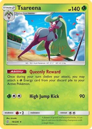 Tsareena 19/236 - Unified Minds Holofoil - Poke-Collect