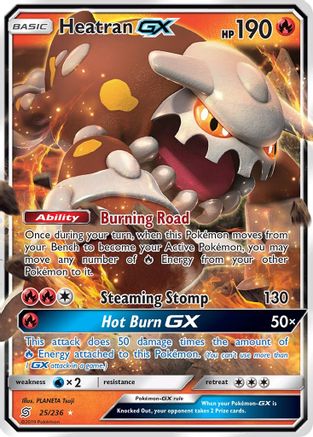 Heatran GX 25/236 - SM  Unified Minds Holofoil - Poke-Collect