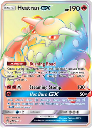 Heatran-GX 238/236 - Unified Minds Holofoil - Poke-Collect